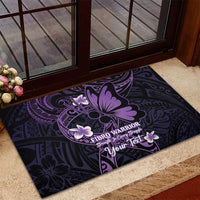 Personalised Fibromyalgia Awareness Month Rubber Doormat Fibro Warrior Strength In Every Struggle