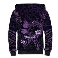 Personalised Fibromyalgia Awareness Month Sherpa Hoodie Fibro Warrior Strength In Every Struggle