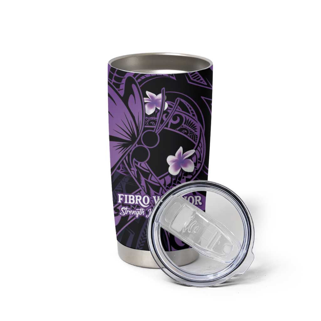 Personalised Fibromyalgia Awareness Month Tumbler Cup Fibro Warrior Strength In Every Struggle