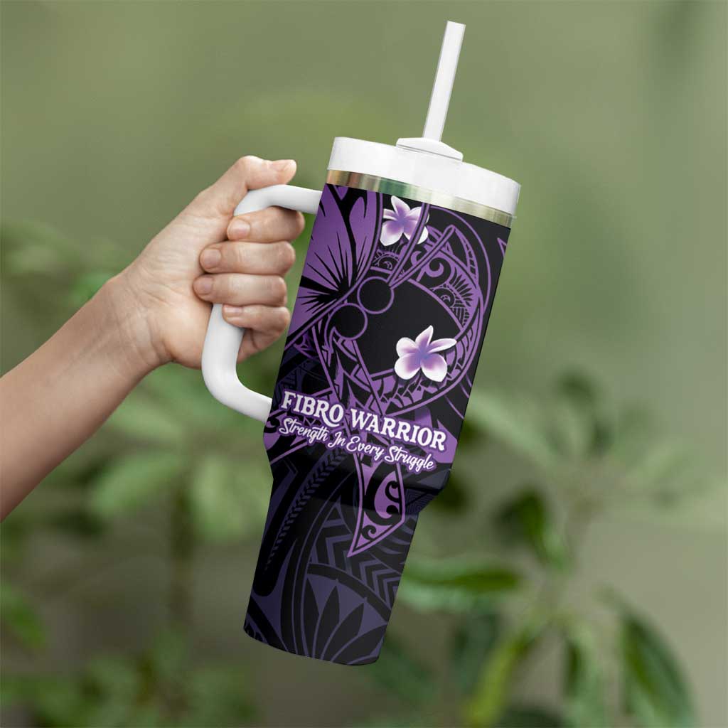 Personalised Fibromyalgia Awareness Month Tumbler With Handle Fibro Warrior Strength In Every Struggle