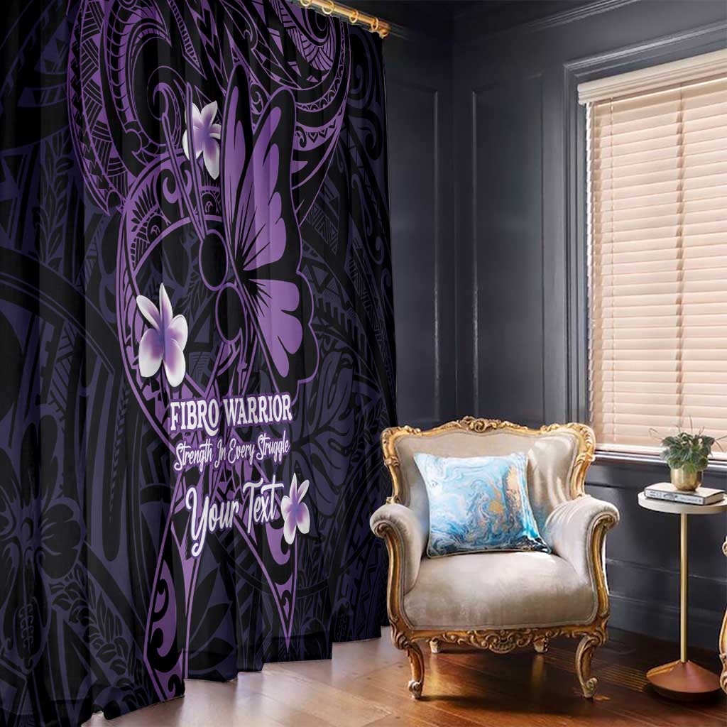 Personalised Fibromyalgia Awareness Month Window Curtain Fibro Warrior Strength In Every Struggle