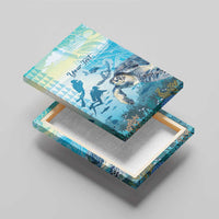 Personalized Snorkeling Hawaii Canvas Wall Art Ocean Lover Hawaiian Kakau Honu Turtle