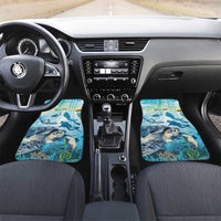 Personalized Snorkeling Hawaii Car Mats Ocean Lover Hawaiian Kakau Honu Turtle