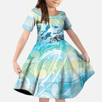 Personalized Snorkeling Hawaii Family Matching Off Shoulder Maxi Dress and Hawaiian Shirt Ocean Lover Hawaiian Kakau Honu Turtle