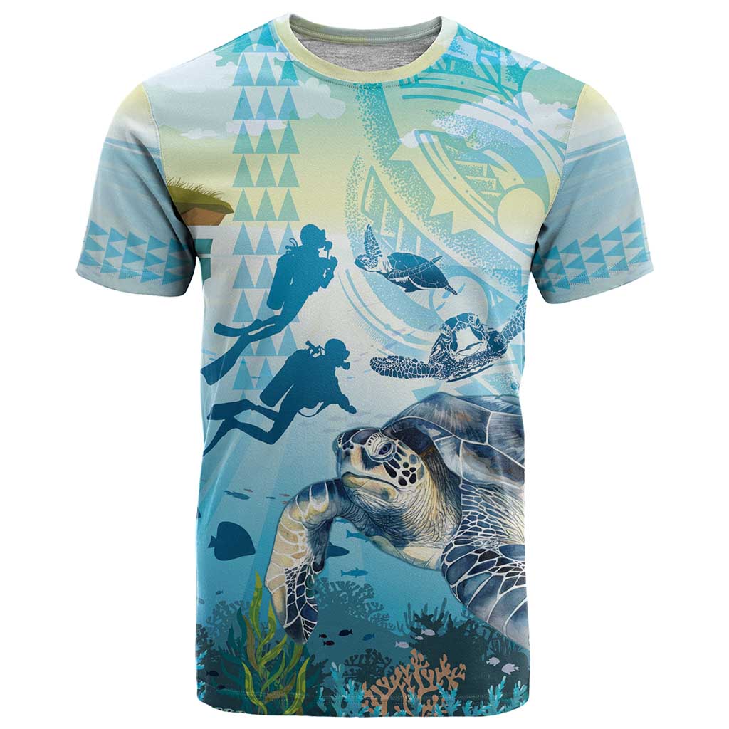 Personalized Snorkeling Hawaii T Shirt Ocean Lover Hawaiian Kakau Honu Turtle