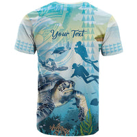 Personalized Snorkeling Hawaii T Shirt Ocean Lover Hawaiian Kakau Honu Turtle