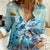 Personalized Snorkeling Hawaii Women Casual Shirt Ocean Lover Hawaiian Kakau Honu Turtle