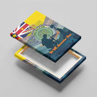 Niue ANZAC Day Canvas Wall Art We Will Remember Them Camouflage Style
