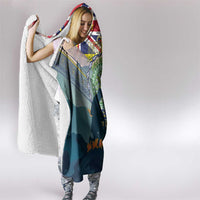Niue ANZAC Day Hooded Blanket We Will Remember Them Camouflage Style