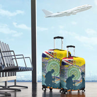 Niue ANZAC Day Luggage Cover We Will Remember Them Camouflage Style