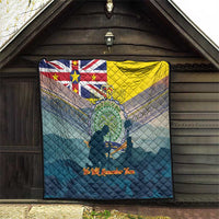 Niue ANZAC Day Quilt We Will Remember Them Camouflage Style
