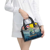 Niue ANZAC Day Shoulder Handbag We Will Remember Them Camouflage Style