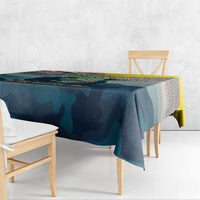 Niue ANZAC Day Tablecloth We Will Remember Them Camouflage Style