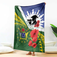 Cook Islands ANZAC Day Blanket Last Post Lest We Forget