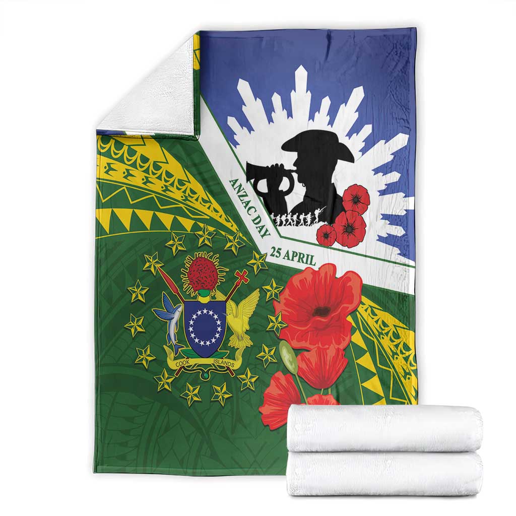 Cook Islands ANZAC Day Blanket Last Post Lest We Forget