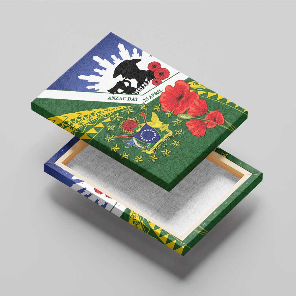 Cook Islands ANZAC Day Canvas Wall Art Last Post Lest We Forget