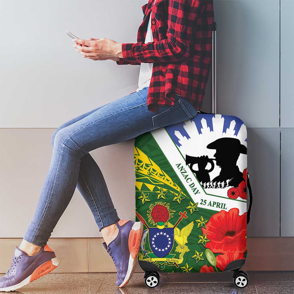 Cook Islands ANZAC Day Luggage Cover Last Post Lest We Forget