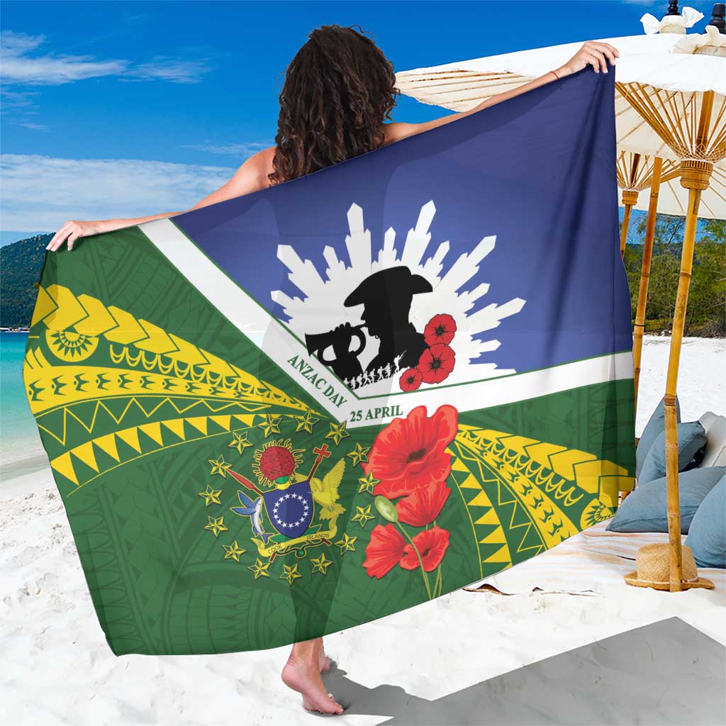 Cook Islands ANZAC Day Sarong Last Post Lest We Forget