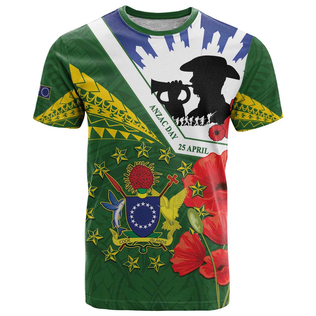 Cook Islands ANZAC Day T Shirt Last Post Lest We Forget