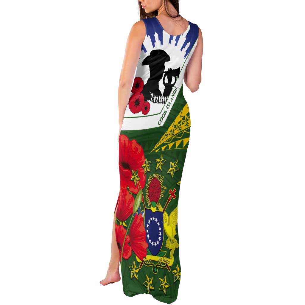 Cook Islands ANZAC Day Tank Maxi Dress Last Post Lest We Forget