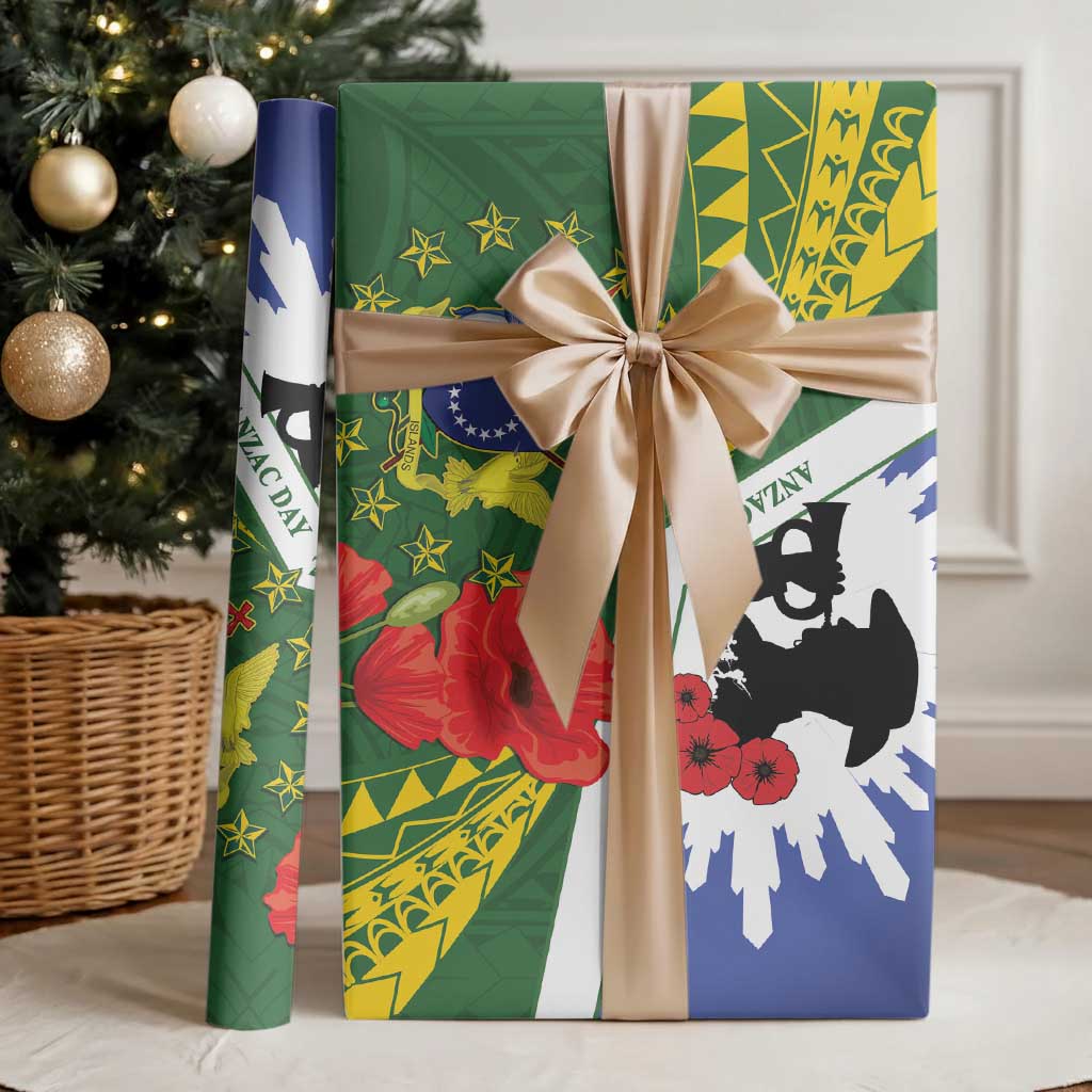 Cook Islands ANZAC Day Wrapping Paper Last Post Lest We Forget - Polynesian Pride