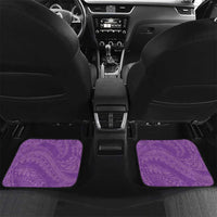 Purple Polynesia Hammerhead Shark Tattoo With Plumeria Lei Car Mats