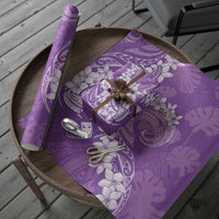 Purple Polynesia Hammerhead Shark Tattoo With Plumeria Lei Wrapping Paper - Polynesian Pride