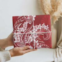 Red Polynesia Hammerhead Shark Tattoo With Plumeria Lei Wrapping Paper - Polynesian Pride