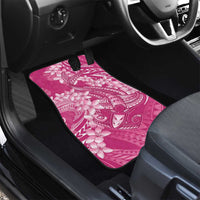 Pink Polynesia Hammerhead Shark Tattoo With Plumeria Lei Car Mats