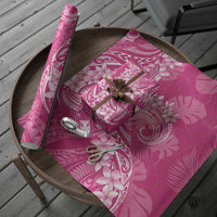 Pink Polynesia Hammerhead Shark Tattoo With Plumeria Lei Wrapping Paper - Polynesian Pride