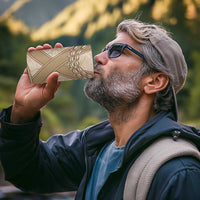 Mauri Ribaberiki Kiribati 4 in 1 Can Cooler Tumbler Cowrie Shells Lei Palm Leaf Weaving