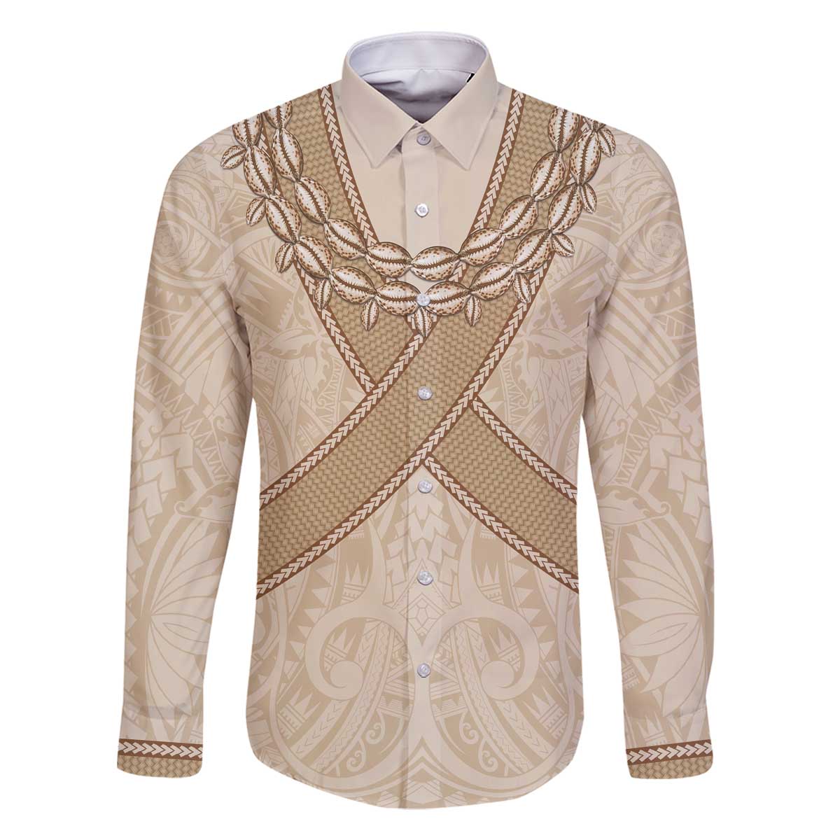 Mauri Ribaberiki Kiribati Family Matching Off The Shoulder Long Sleeve Dress and Hawaiian Shirt Cowrie Shells Lei Palm Leaf Weaving