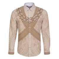 Mauri Ribaberiki Kiribati Family Matching Short Sleeve Bodycon Dress and Hawaiian Shirt Cowrie Shells Lei Palm Leaf Weaving