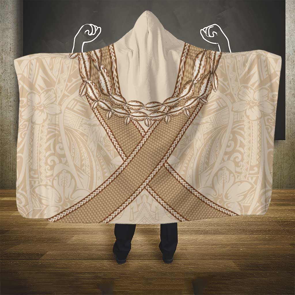 Mauri Ribaberiki Kiribati Hooded Blanket Cowrie Shells Lei Palm Leaf Weaving