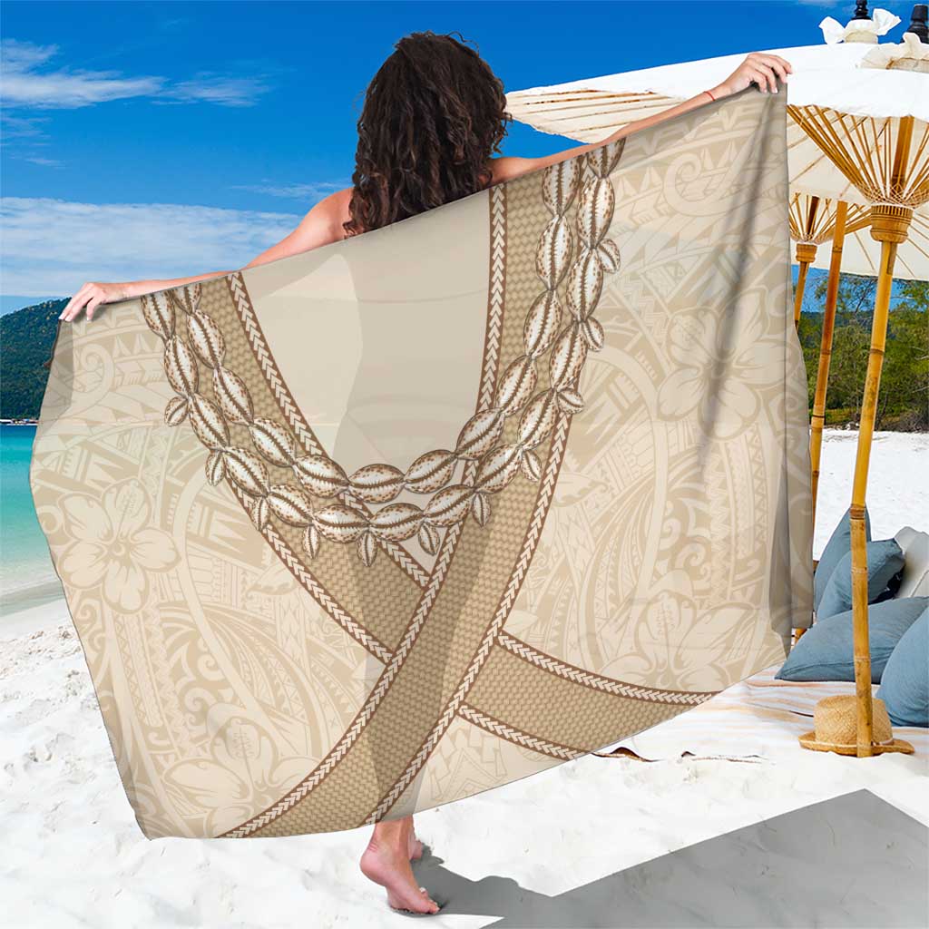 Mauri Ribaberiki Kiribati Sarong Cowrie Shells Lei Palm Leaf Weaving