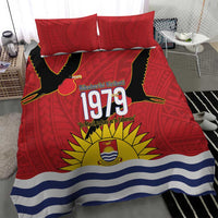 Mauri Kiribati Independence Day Bedding Set 1979 Proud National Frigatebird