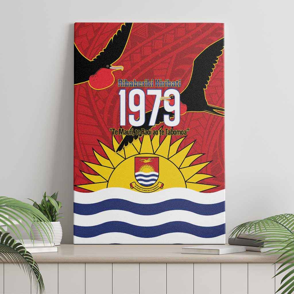 Mauri Kiribati Independence Day Canvas Wall Art 1979 Proud National Frigatebird