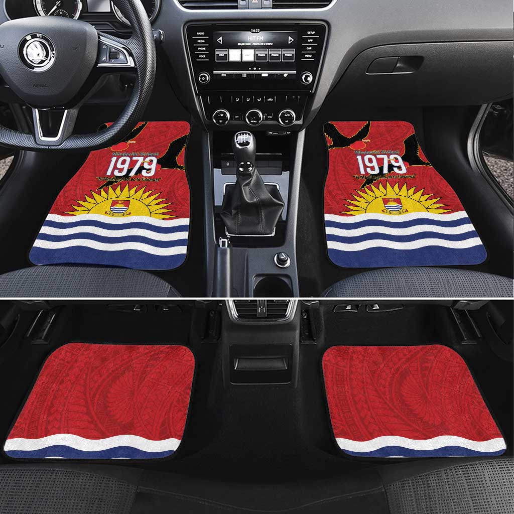 Mauri Kiribati Independence Day Car Mats 1979 Proud National Frigatebird