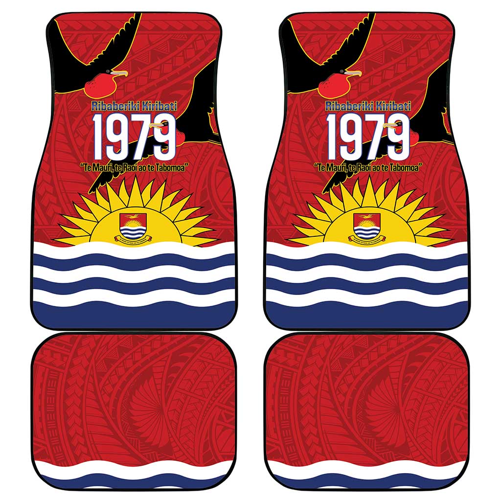 Mauri Kiribati Independence Day Car Mats 1979 Proud National Frigatebird
