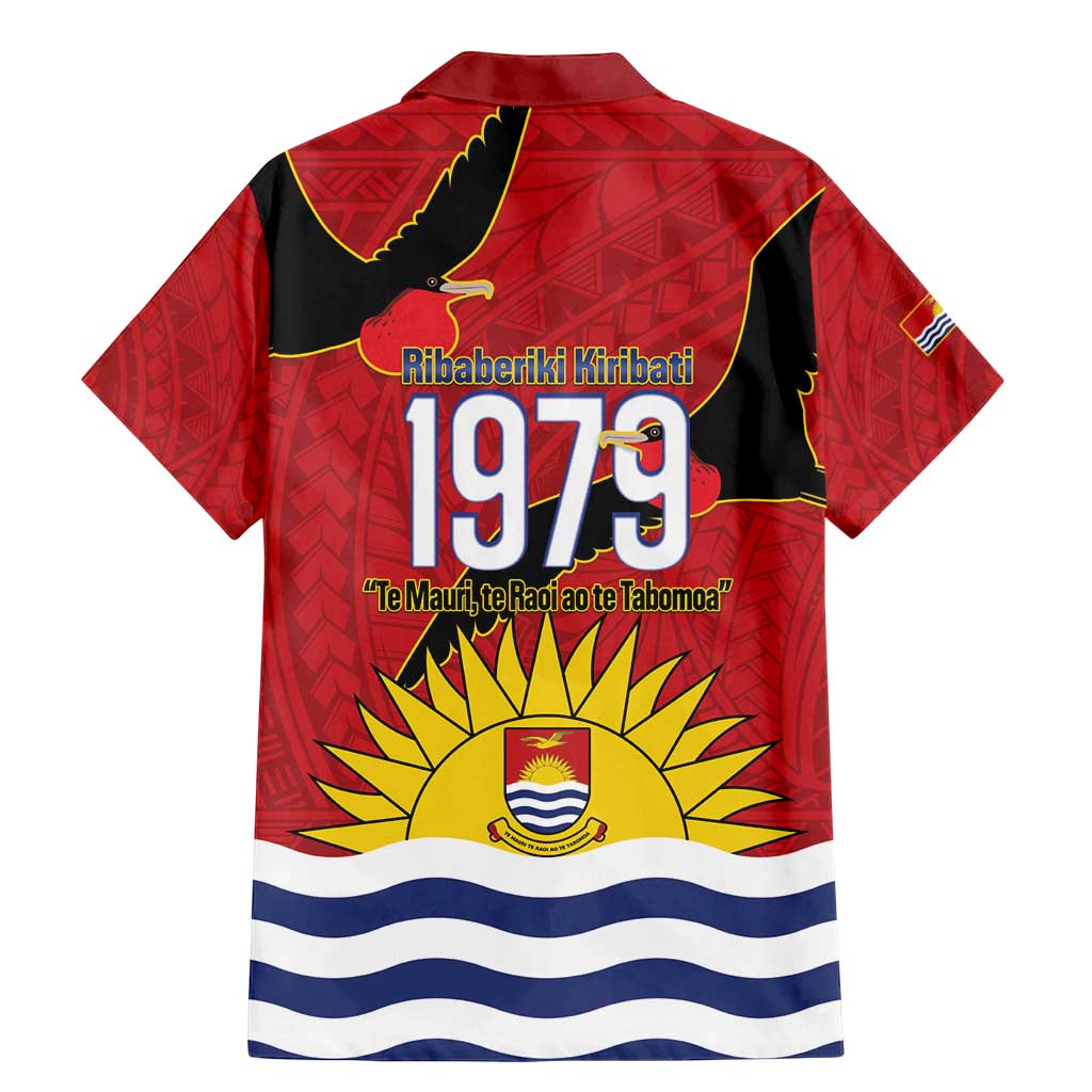 Mauri Kiribati Independence Day Family Matching Mermaid Dress and Hawaiian Shirt 1979 Proud National Frigatebird