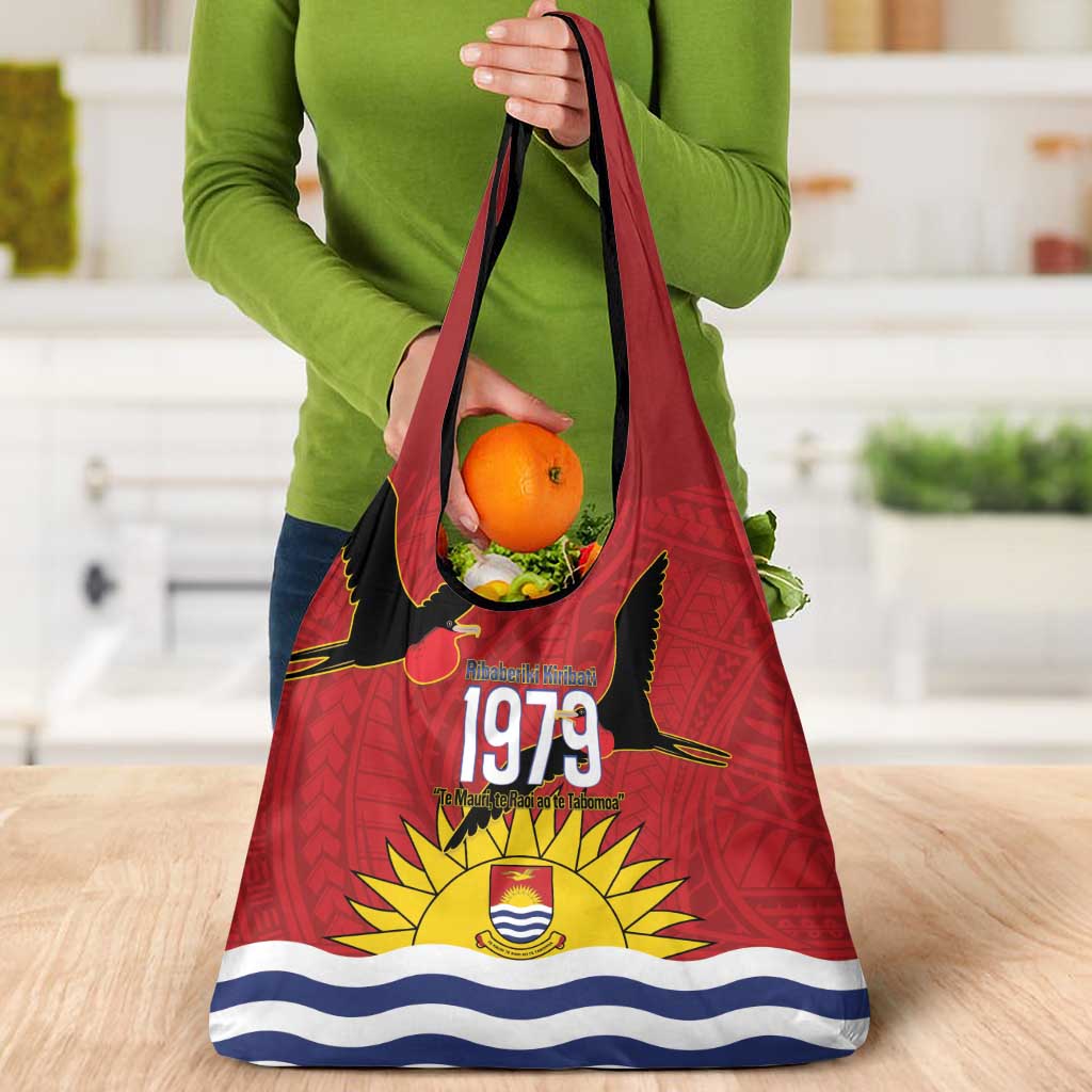Mauri Kiribati Independence Day Grocery Bag 1979 Proud National Frigatebird LT14 - Polynesian Pride