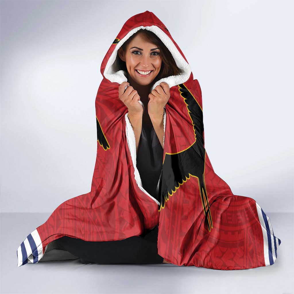 Mauri Kiribati Independence Day Hooded Blanket 1979 Proud National Frigatebird