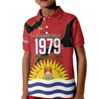 Mauri Kiribati Independence Day Kid Polo Shirt 1979 Proud National Frigatebird