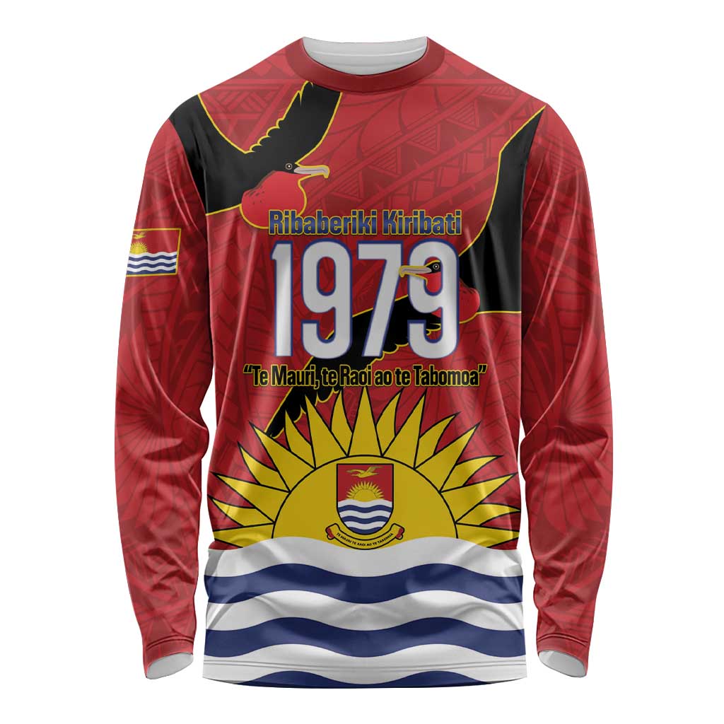 Mauri Kiribati Independence Day Long Sleeve Shirt 1979 Proud National Frigatebird