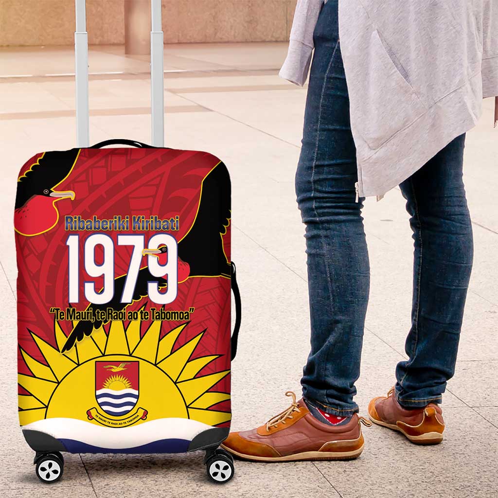 Mauri Kiribati Independence Day Luggage Cover 1979 Proud National Frigatebird
