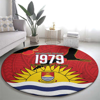 Mauri Kiribati Independence Day Round Carpet 1979 Proud National Frigatebird