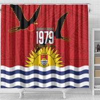 Mauri Kiribati Independence Day Shower Curtain 1979 Proud National Frigatebird