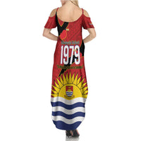Mauri Kiribati Independence Day Summer Maxi Dress 1979 Proud National Frigatebird