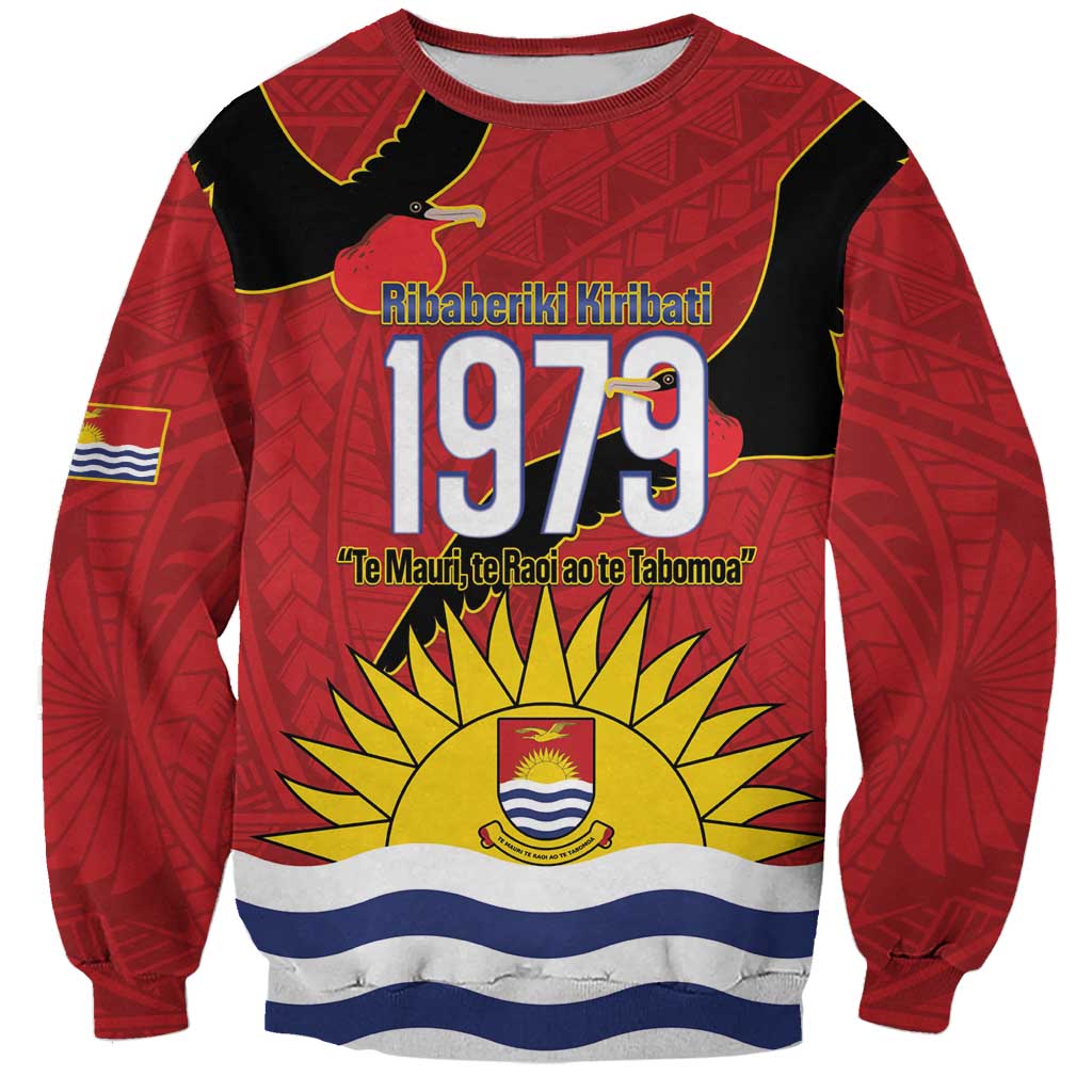 Mauri Kiribati Independence Day Sweatshirt 1979 Proud National Frigatebird