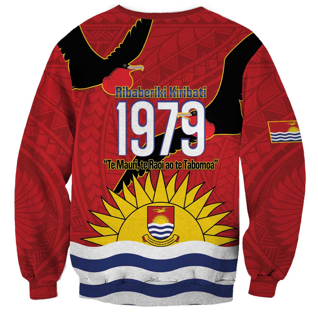 Mauri Kiribati Independence Day Sweatshirt 1979 Proud National Frigatebird